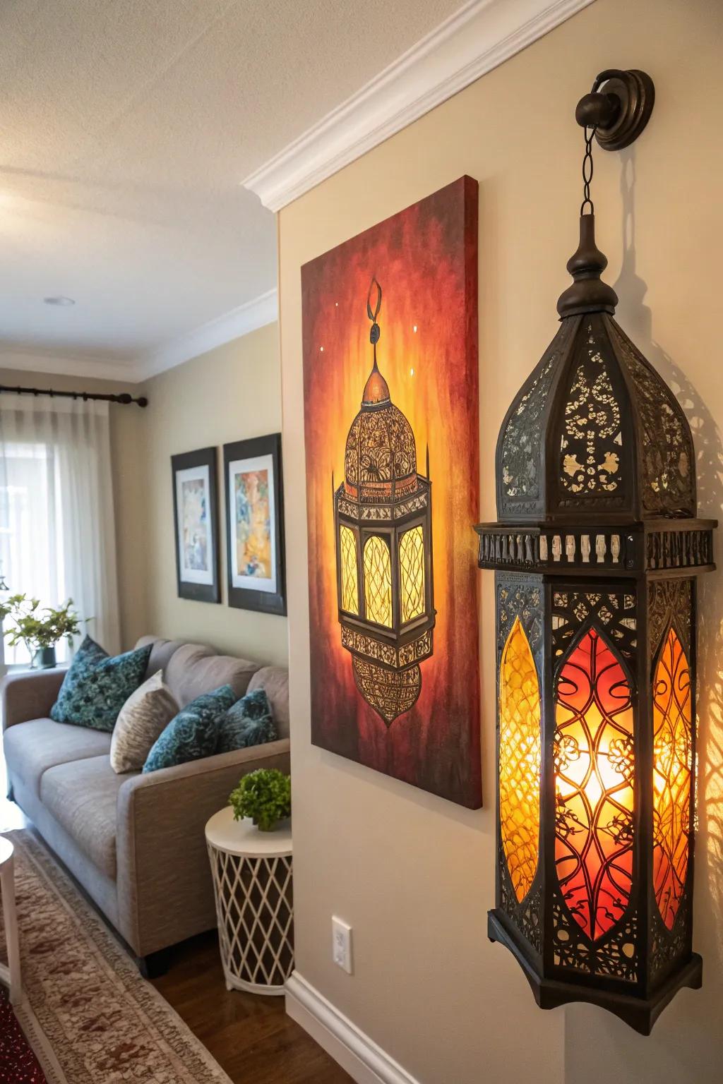 Islamic light designs radiate warmth and hospitality.