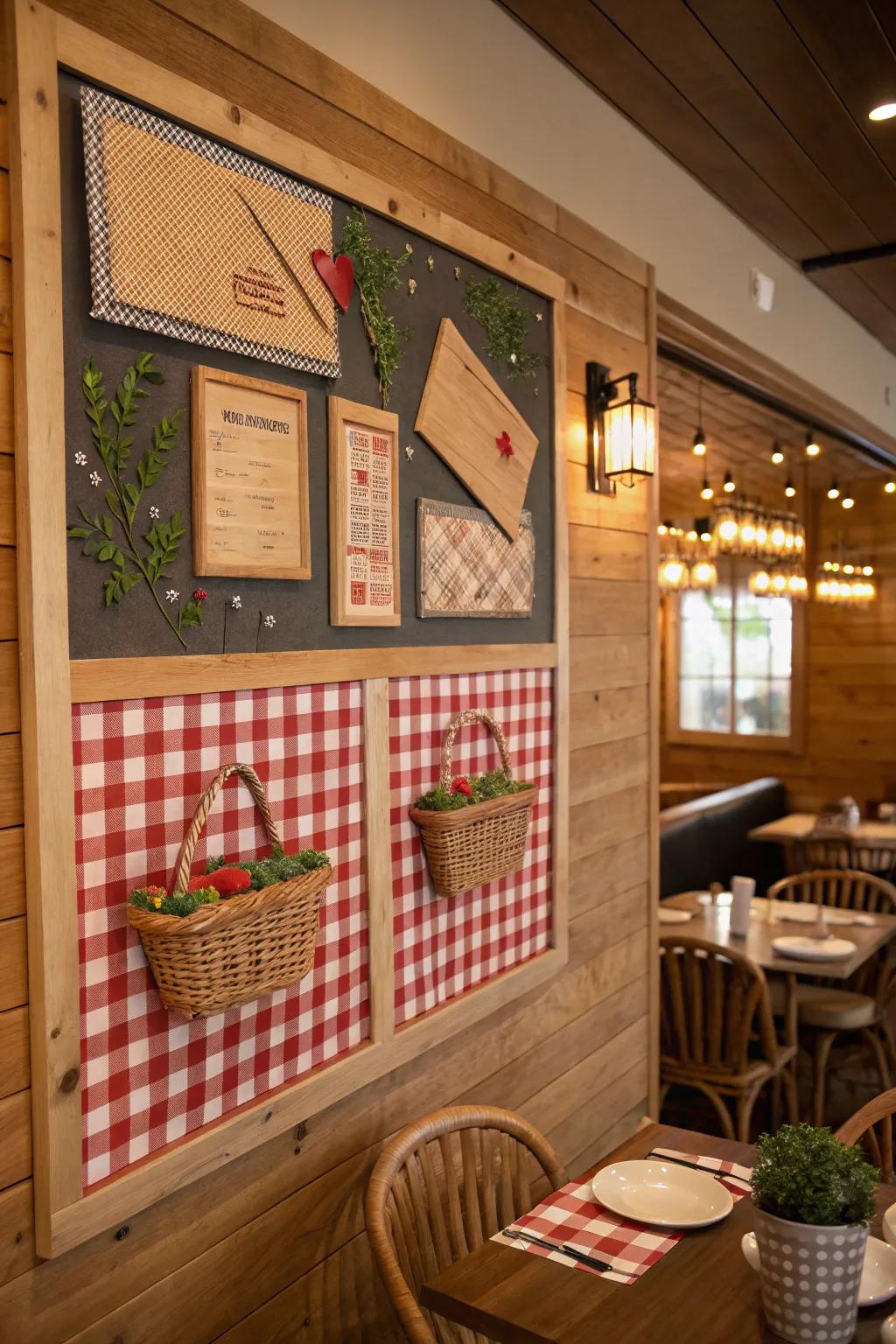 Appreciate outdoor meal excellence using a charming themed board.