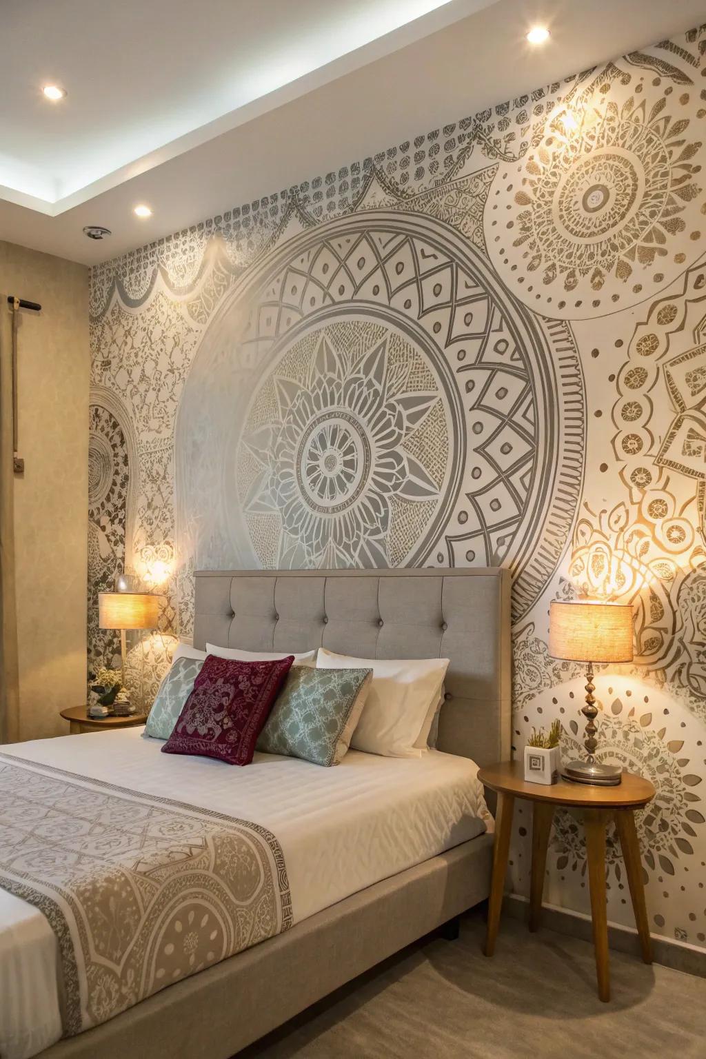 Template-aided texture personalizes your expanse.