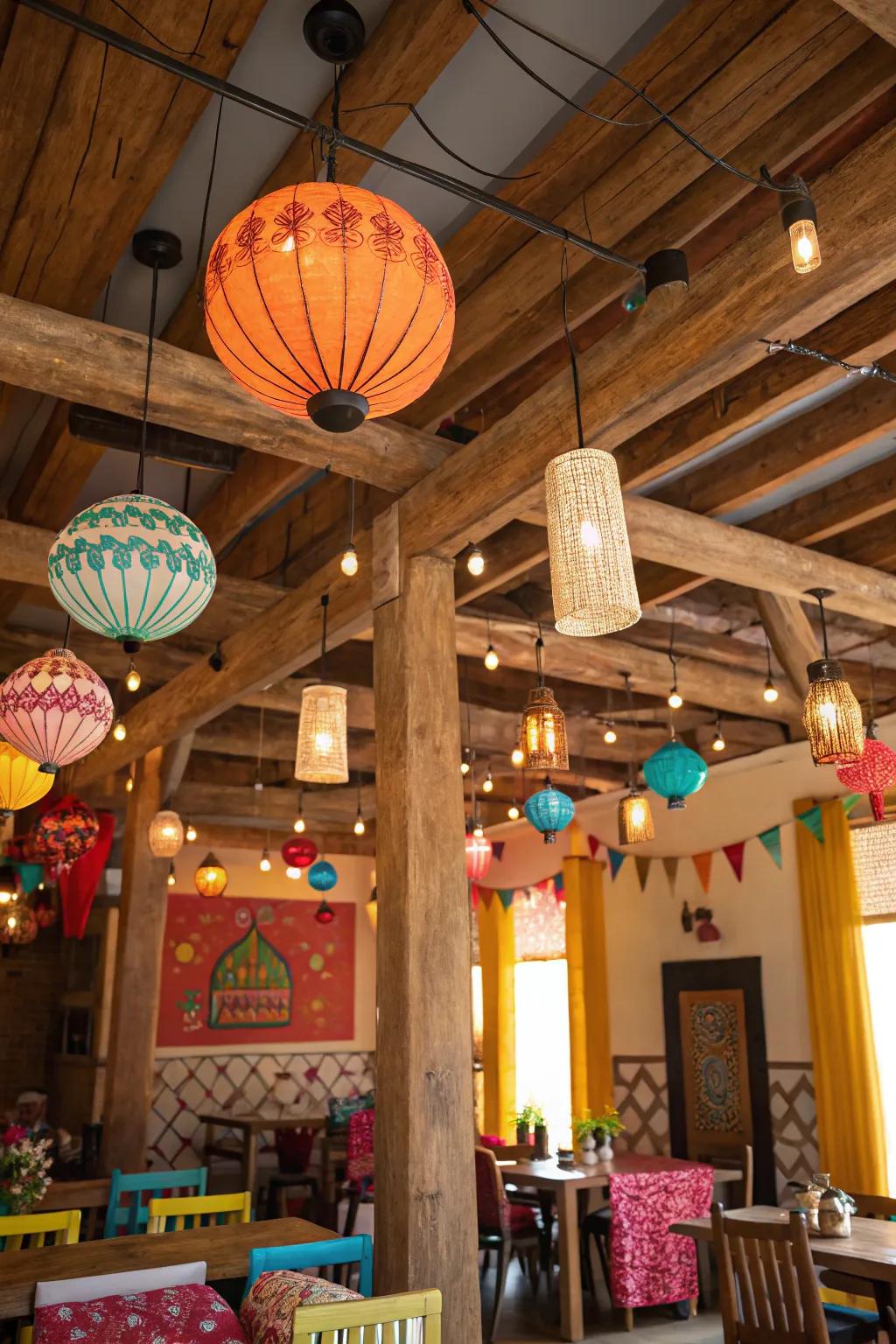 Vibrant shades for a lively and colorful atmosphere.