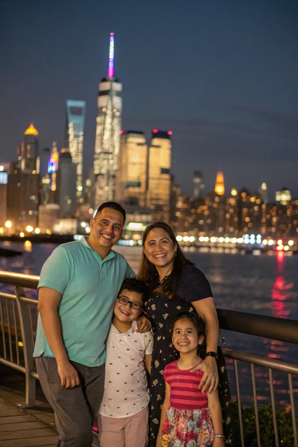 Welcome urban energy using a cityscape scene.