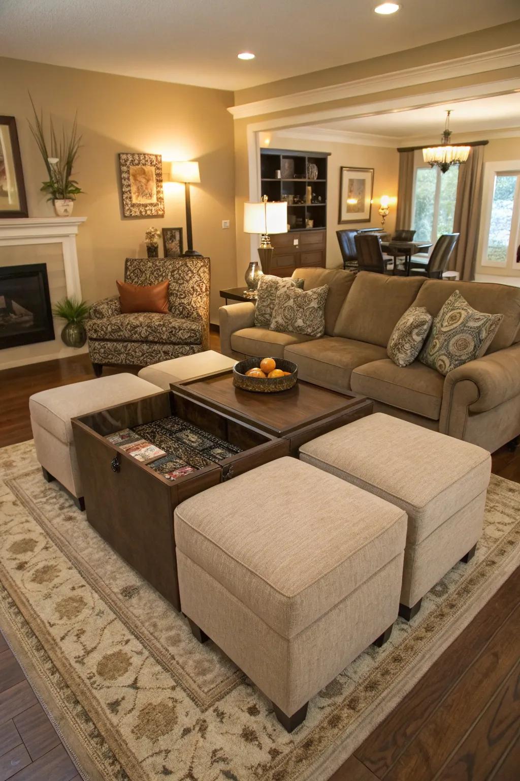 Furniture with many uses.