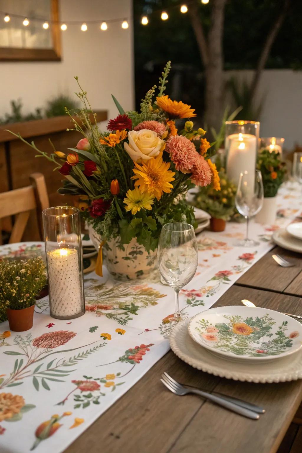 Seasonal decor reflects the time of year and enhances the dining experience.