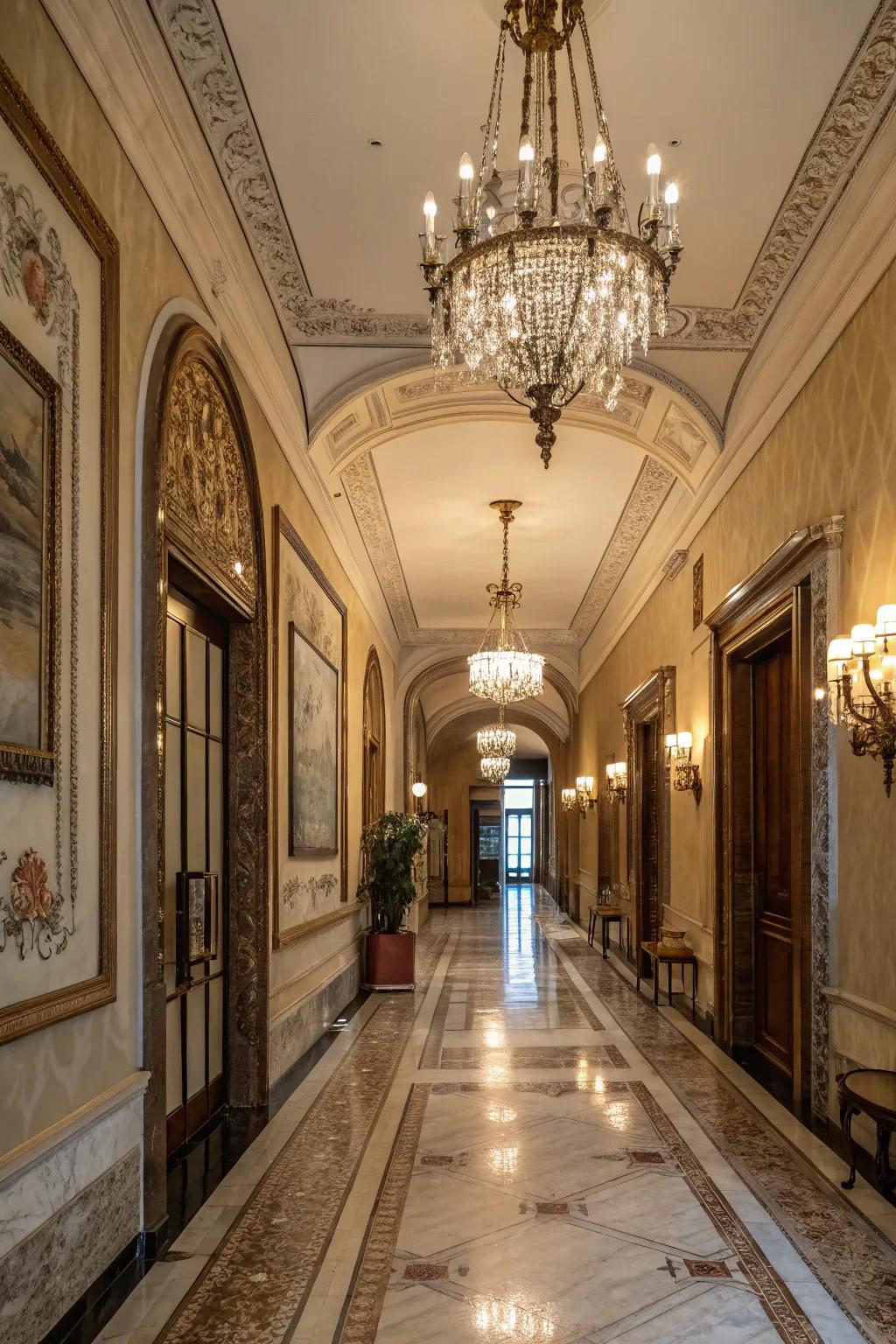 Rock floors combine luxury and durability for high-traffic areas.