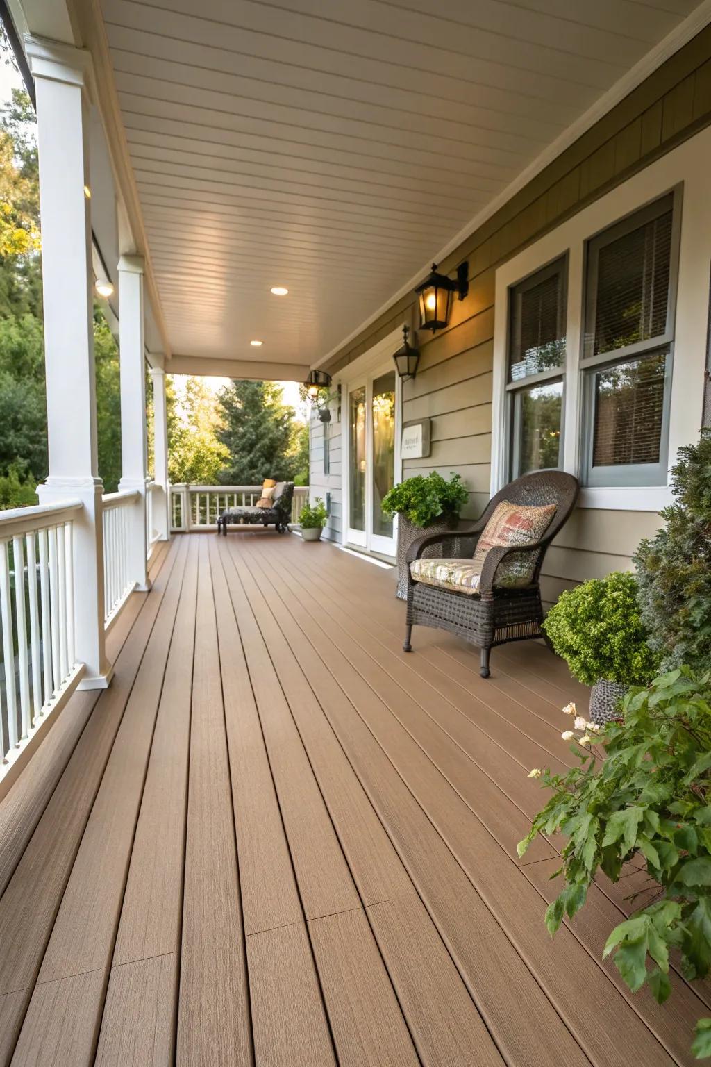 Plastic wood composites offer a sustainable and low-maintenance flooring solution.