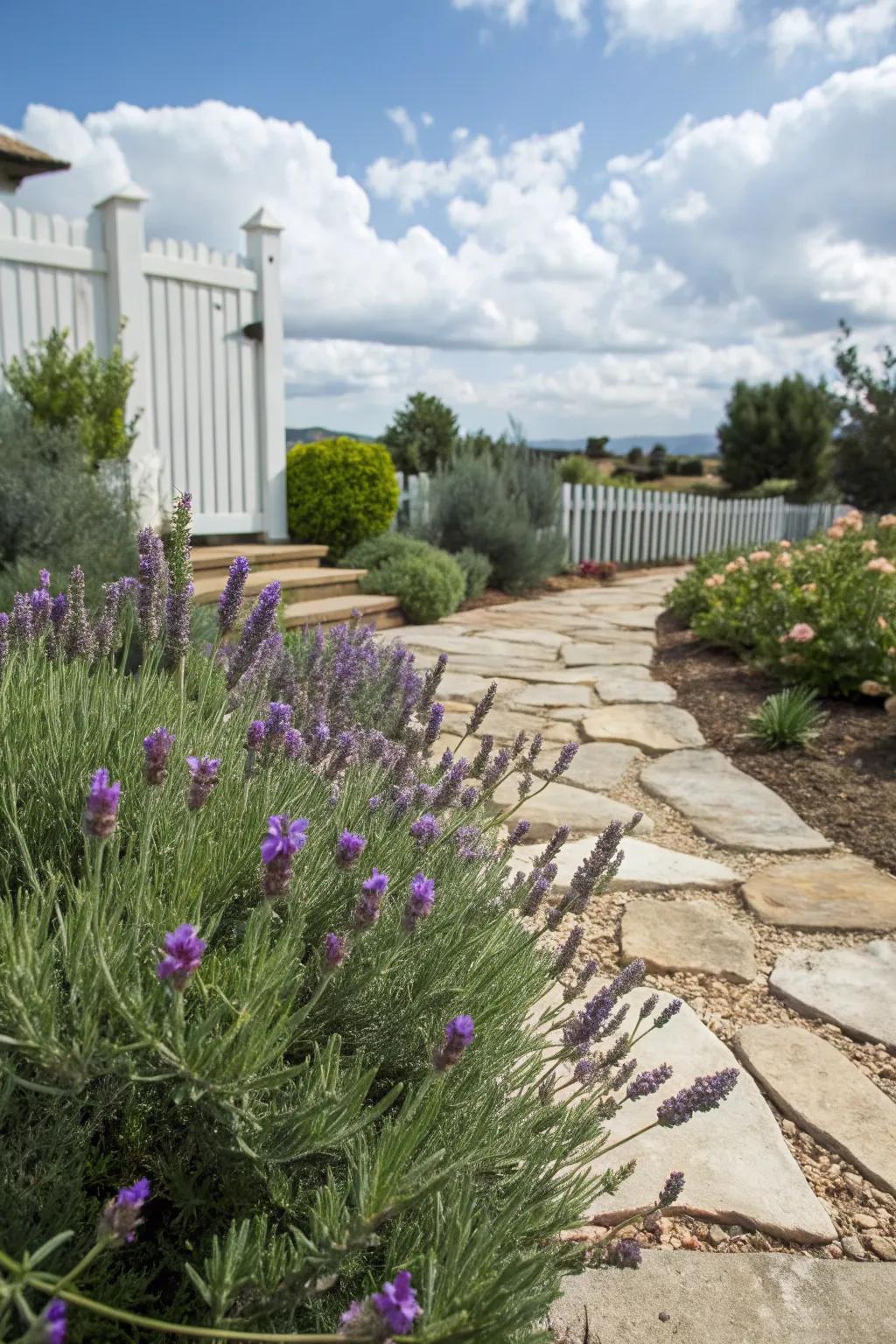 Mediterranean herbs fill water-wise gardens with delightful fragrances.