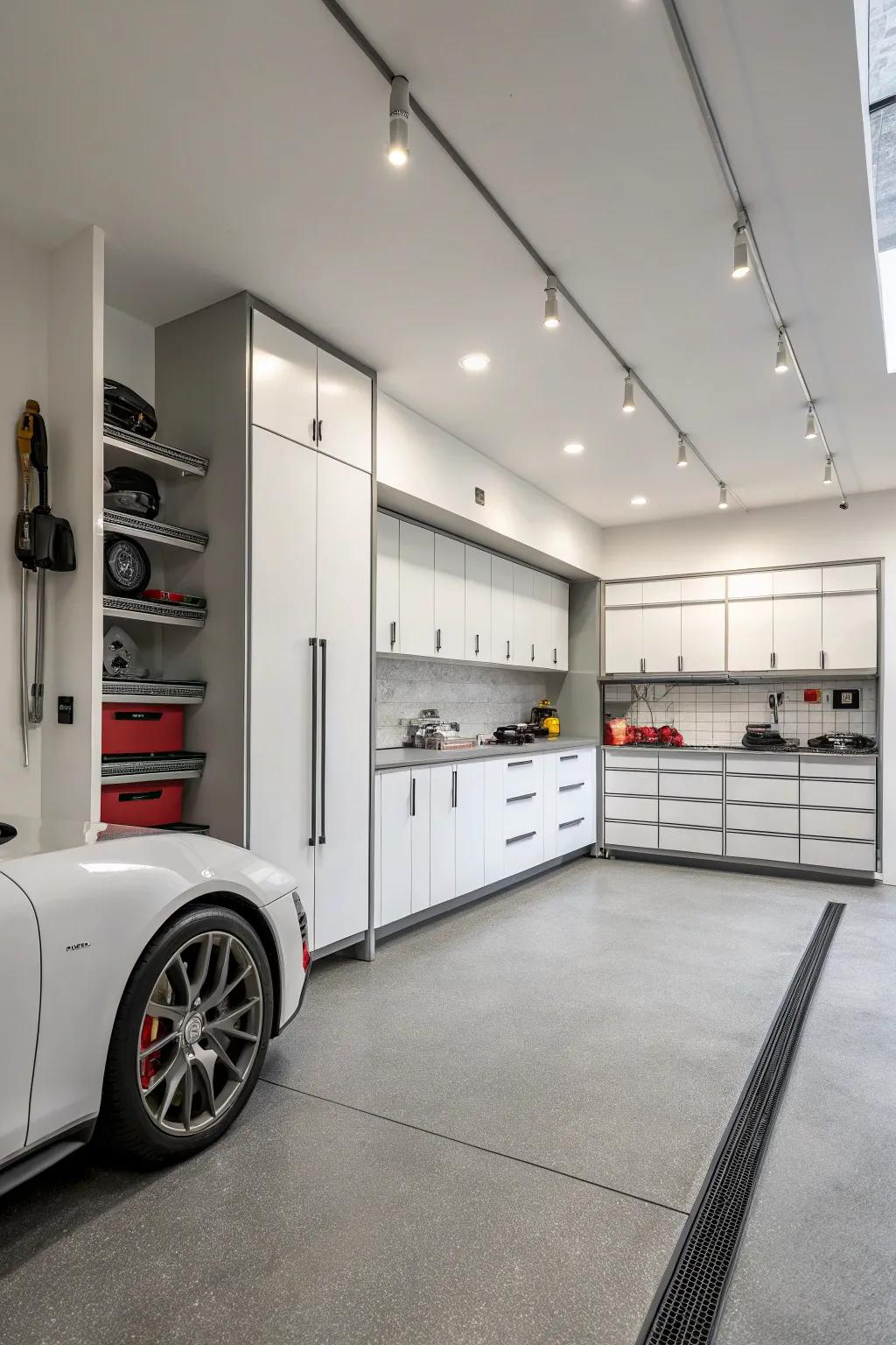 Simple white for an open, airy atmosphere.