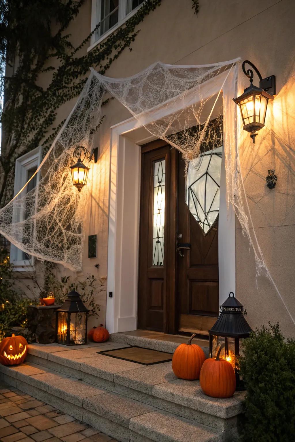 Forge a haunting first impression utilizing an eerie vestibule.