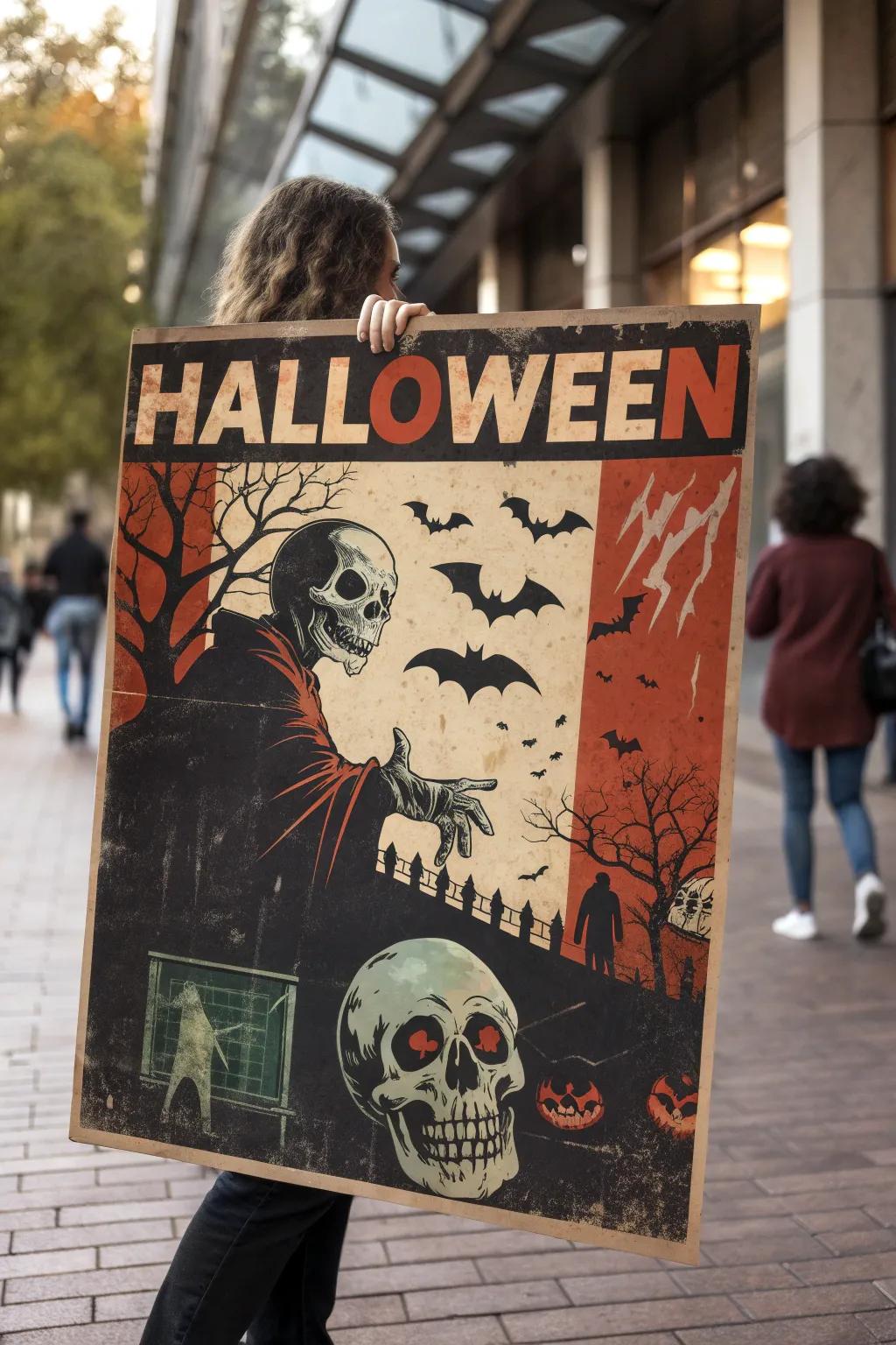 A classic horror-themed announcement that brings nostalgia to Halloween.