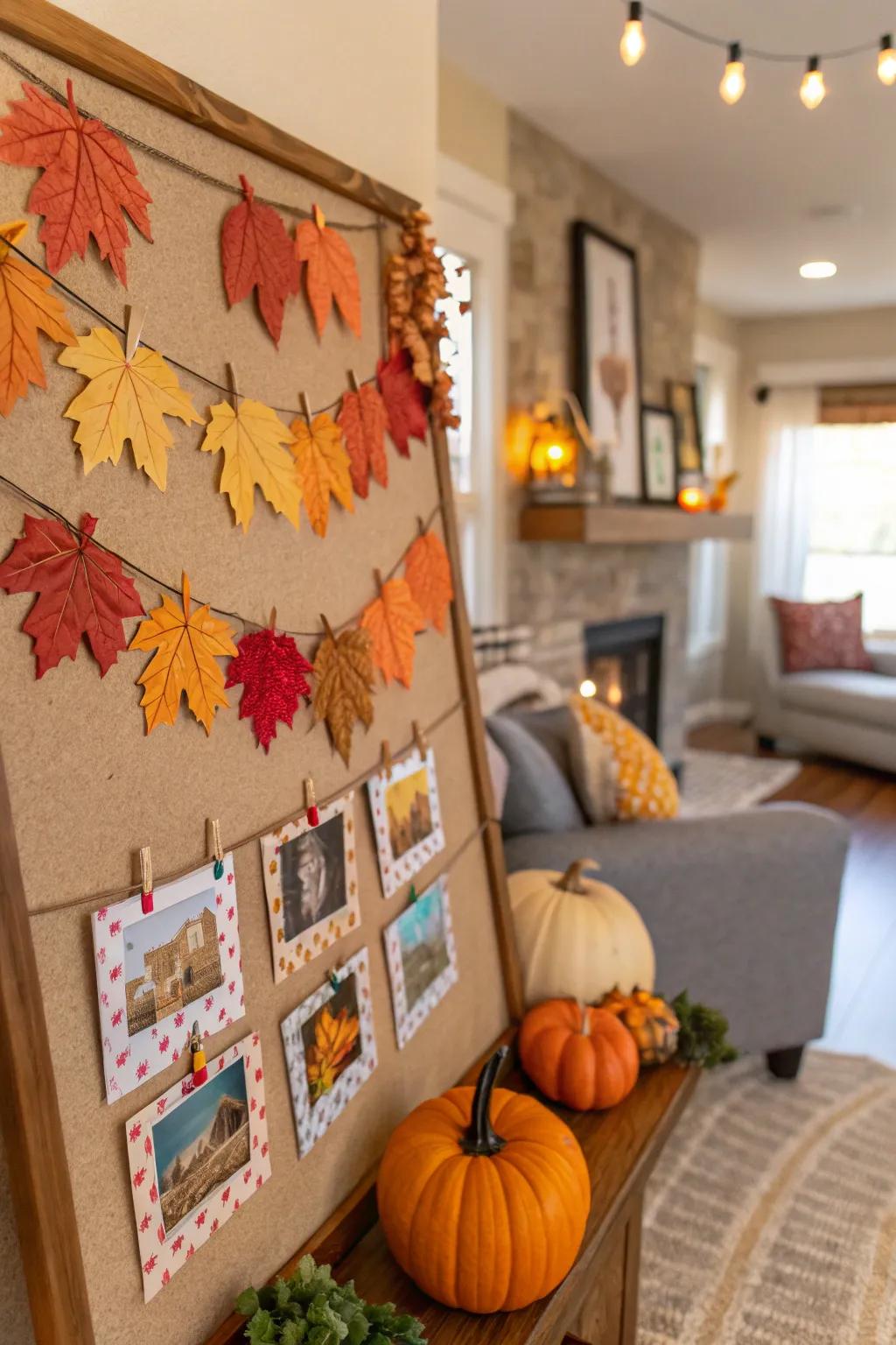 Celebrate the seasons with a festive board display.