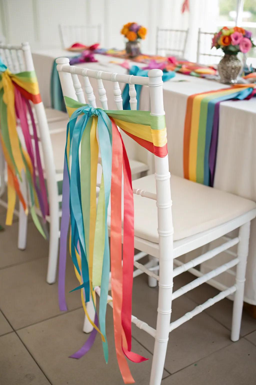 Provide furniture a festive makeover using paper strips.