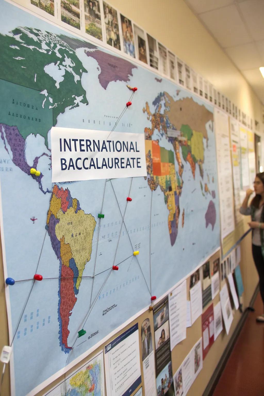 Global connections come alive with a world map.