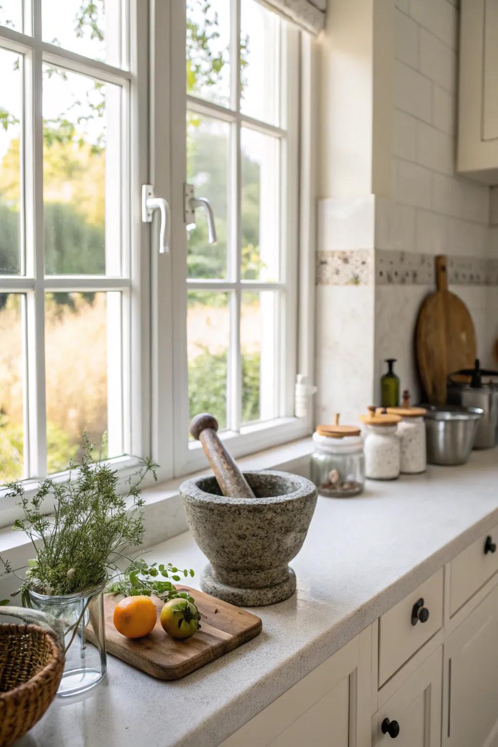 Practical aesthetic layout delivers both utility and beauty.