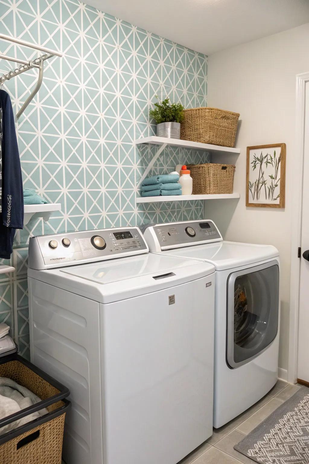 Adhesive wallpaper delivers a swift ornamental upgrade for tenants.