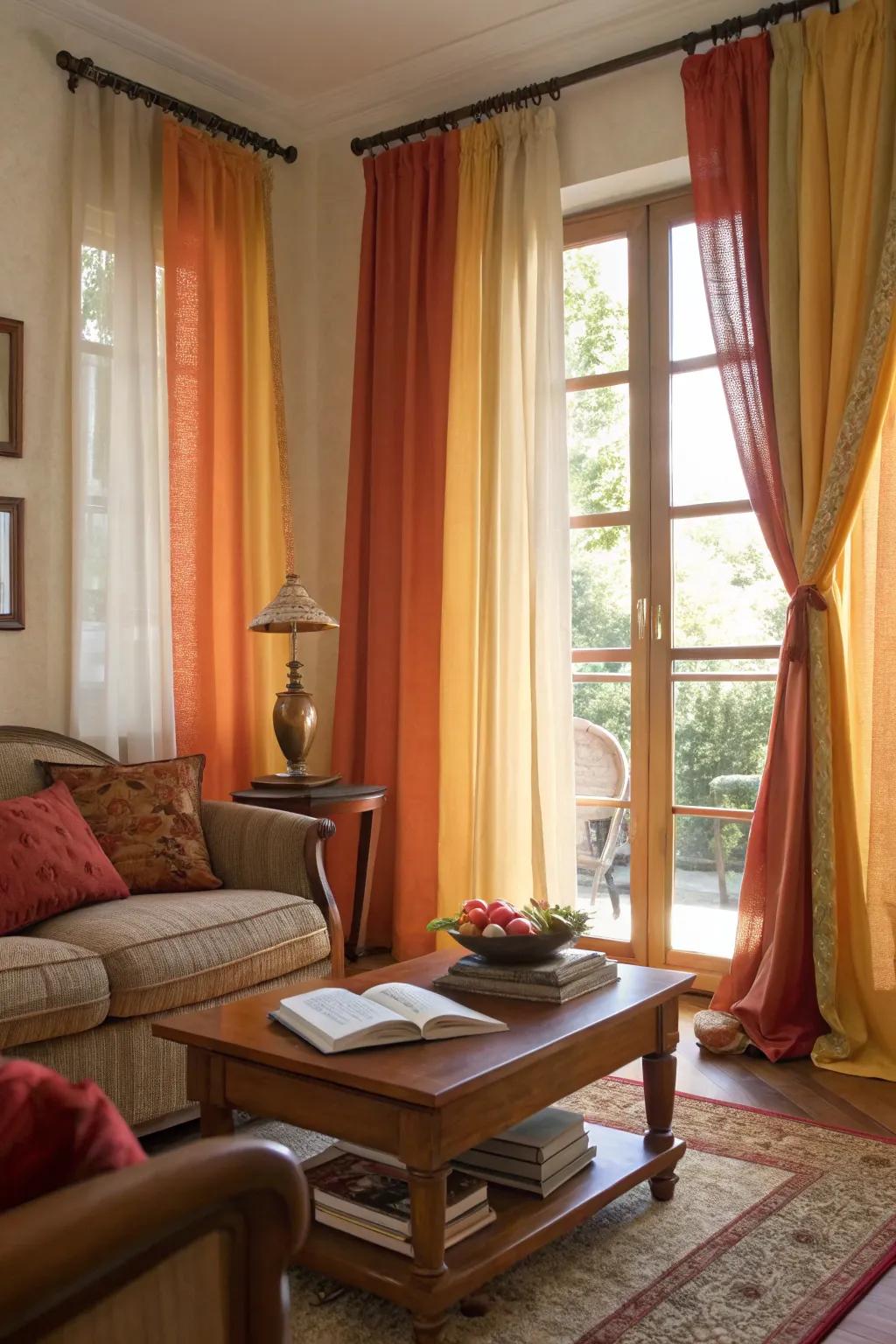 Warm hues amplify the cozy atmospheres in your living space.