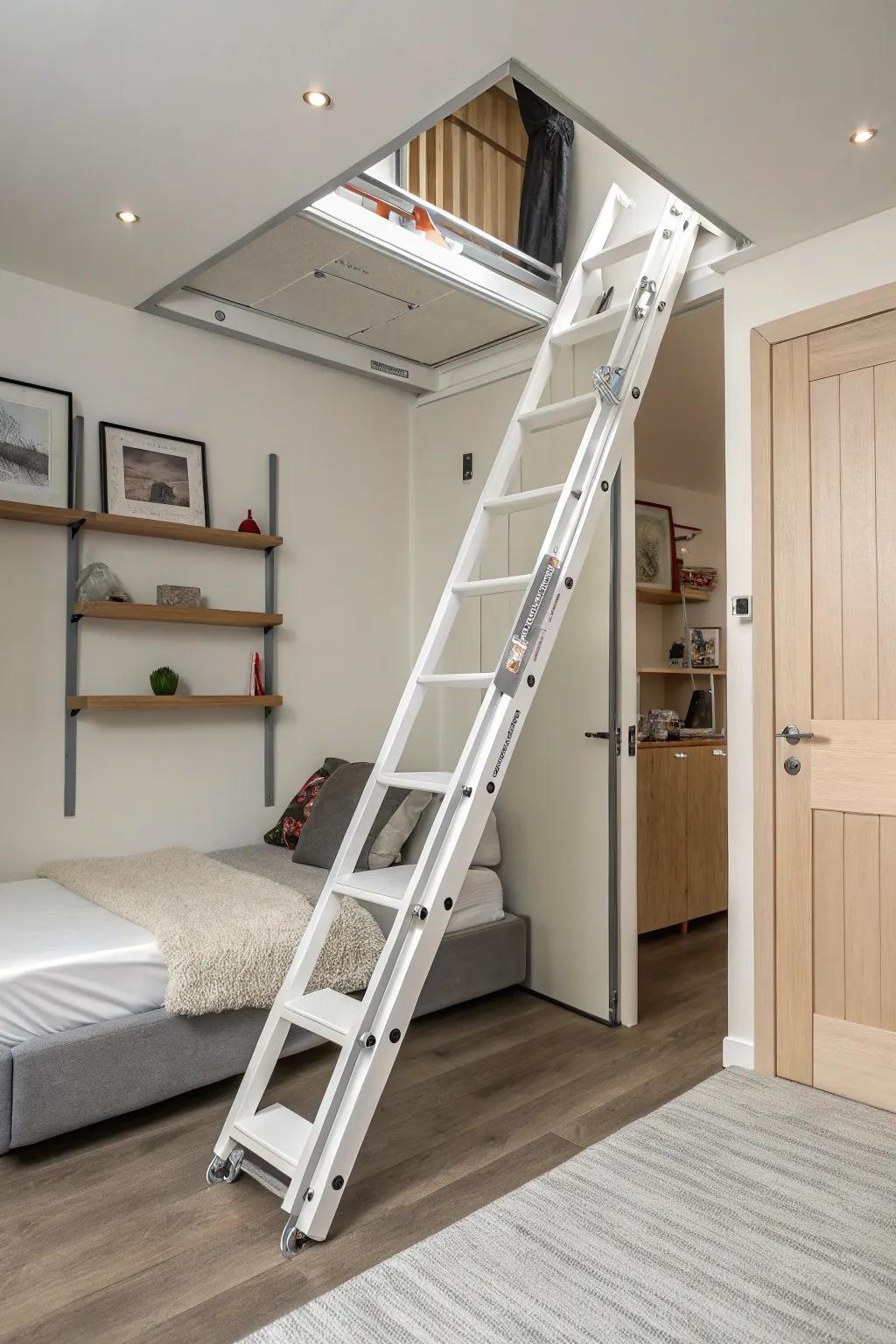 Small scissor access for making the most of space.