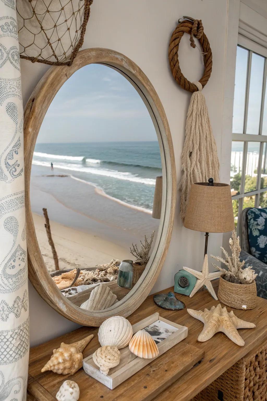 Ocean scenes evoke a revitalizing coastal atmosphere.
