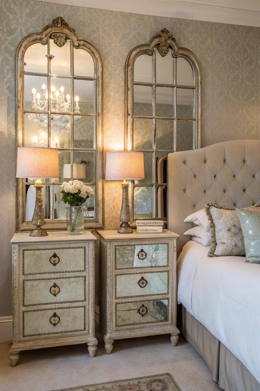 Antique mirrors inject enduring elegance and notable historical charm.