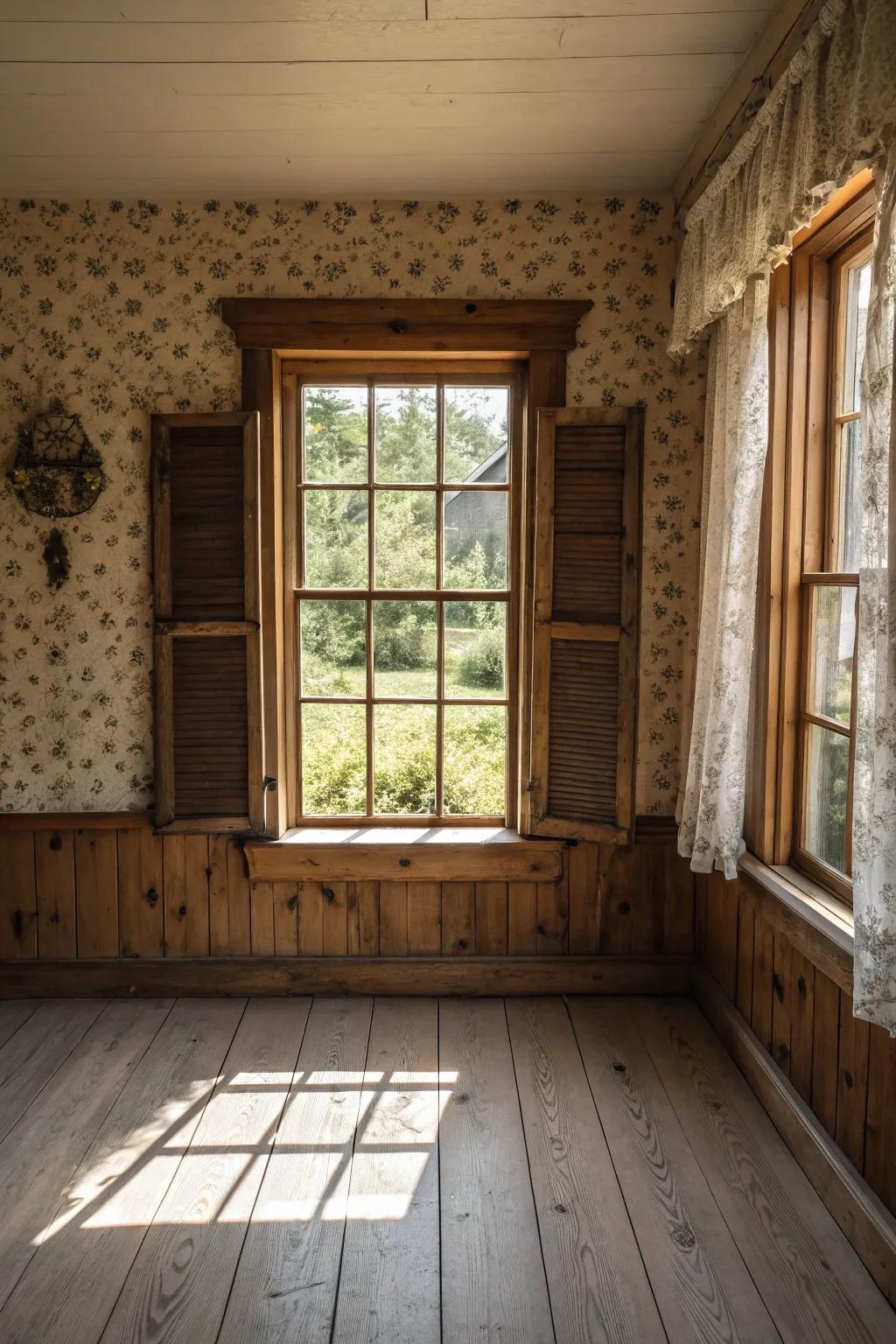 Earthy wood finishes adding warmth and character.