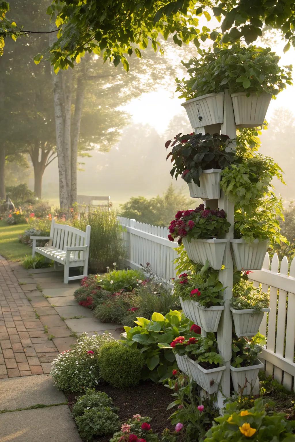 Vertical gardens contribute layers and fascination to compact areas.