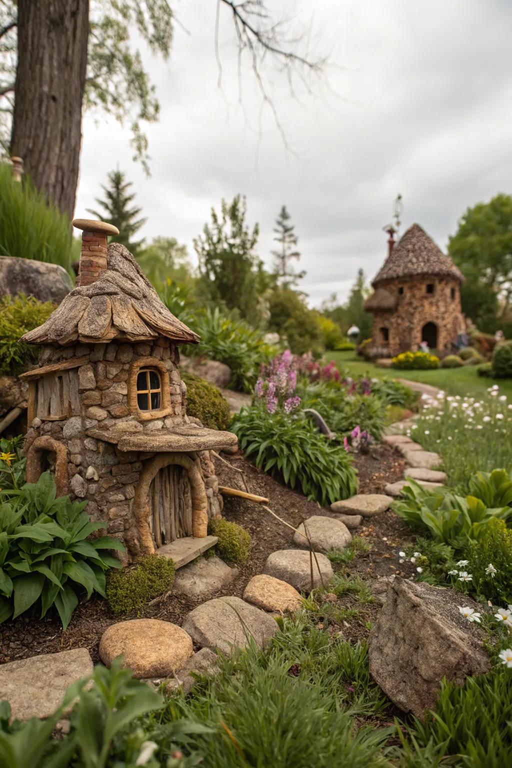 Fairy habitats spark magical storytelling.