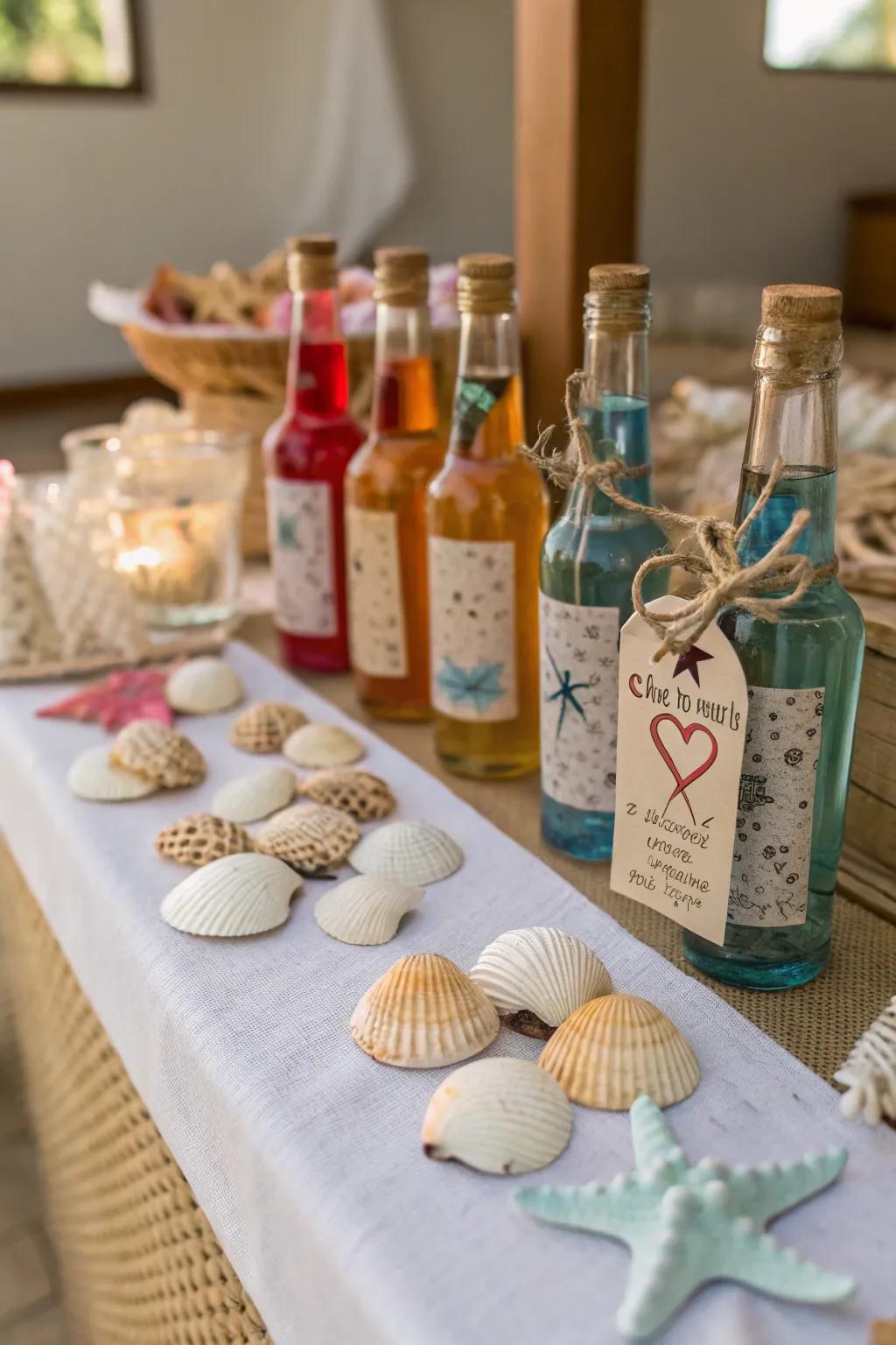 Keepsake bottles are a memorable takeaway.