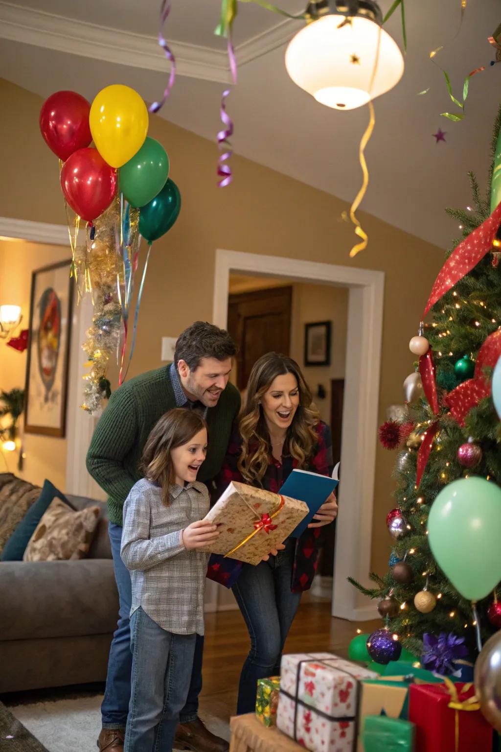A fun holiday treasure hunt for families.