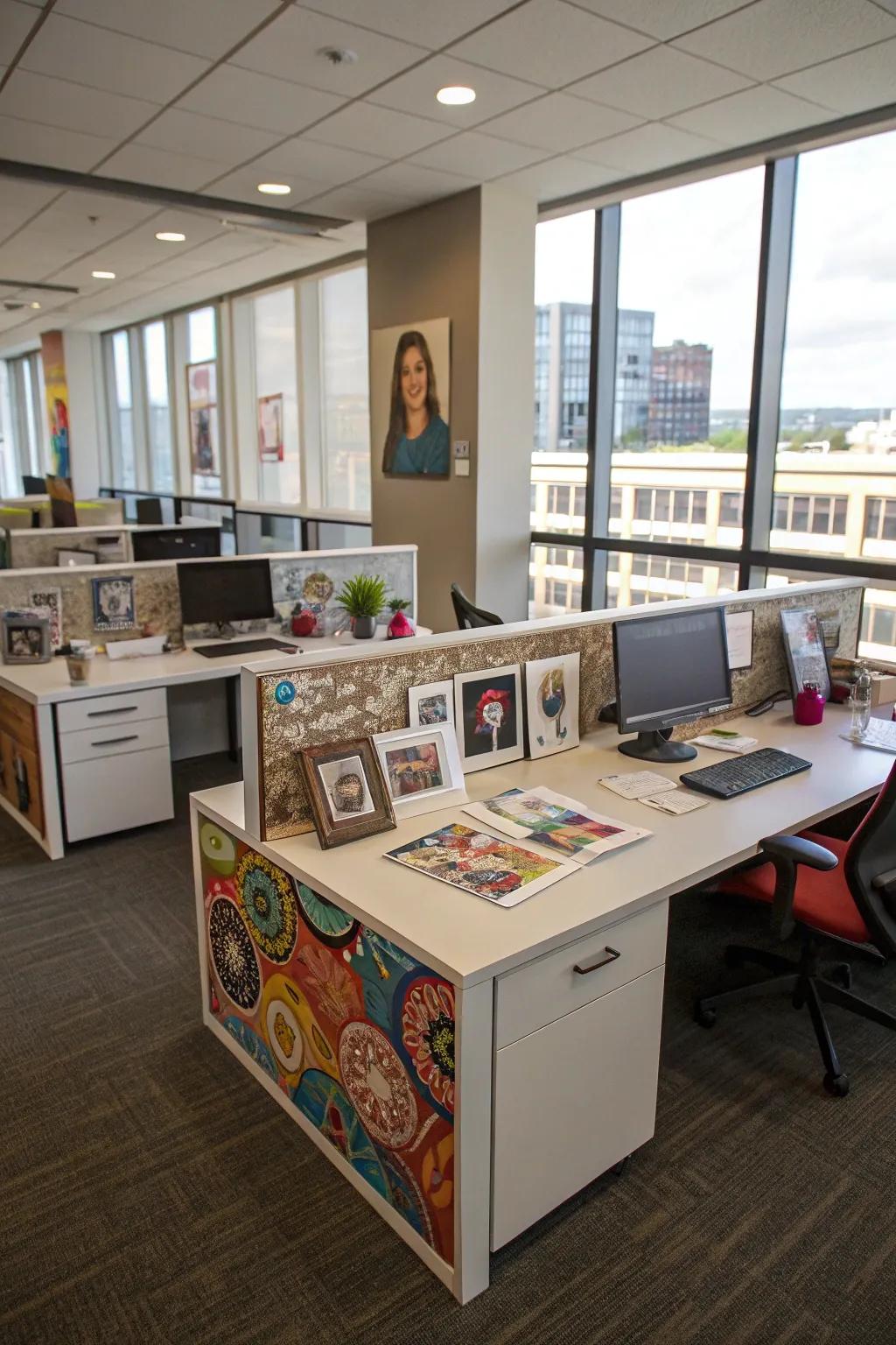 Personal elements make the office feel uniquely yours.