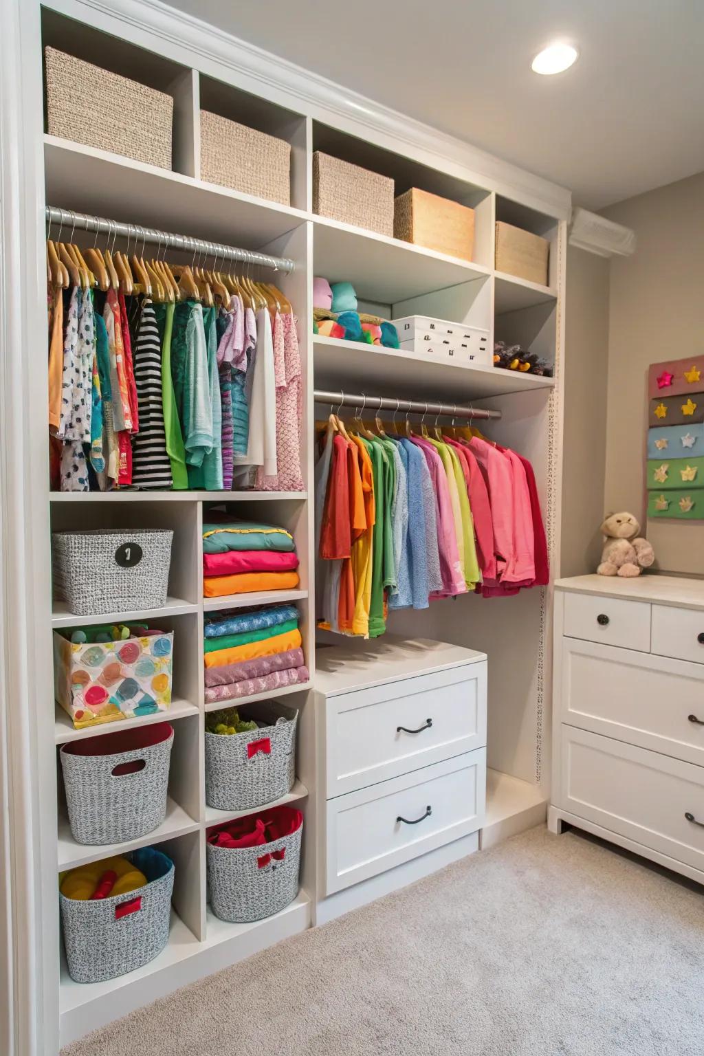 Custom closets adjust to changing requirements.