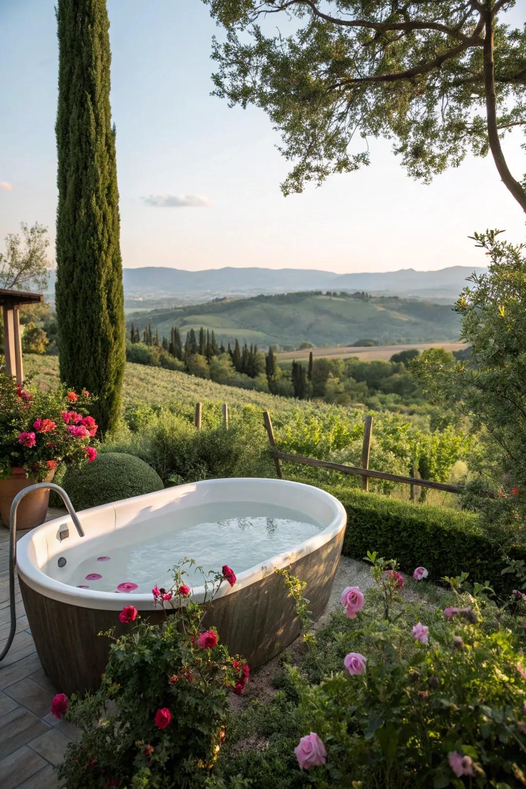 Elevate your experience by adding a raised tub that provides enhanced views.