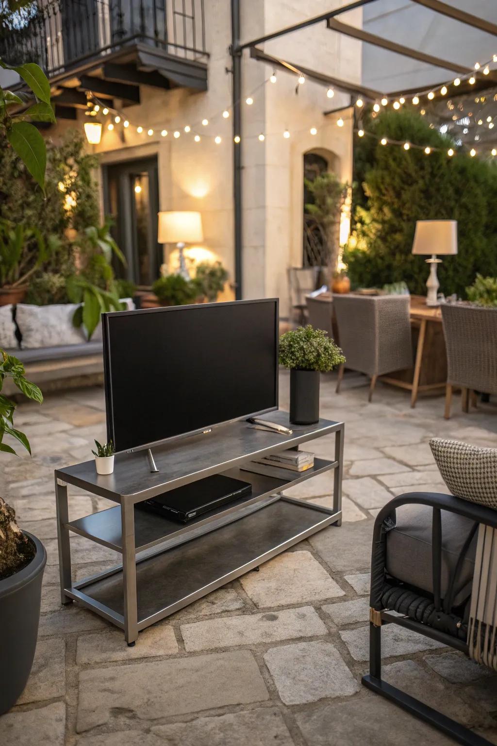 A minimalist marvel for a sleek outdoor look.