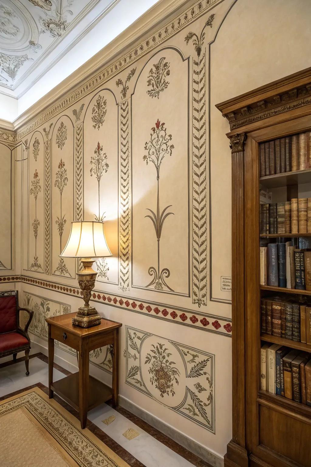 Present enduring grace using a vintage-style border.