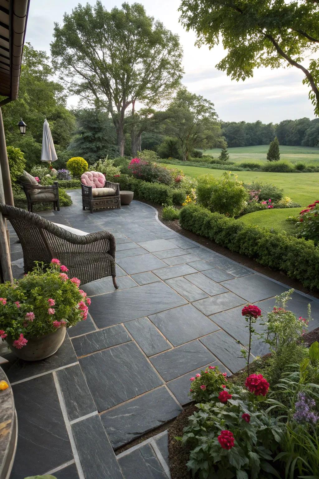 Make a bold declaration with shale panels.