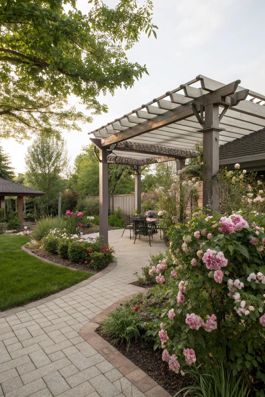 You can adapt to any season with an adjustable pergola roof.