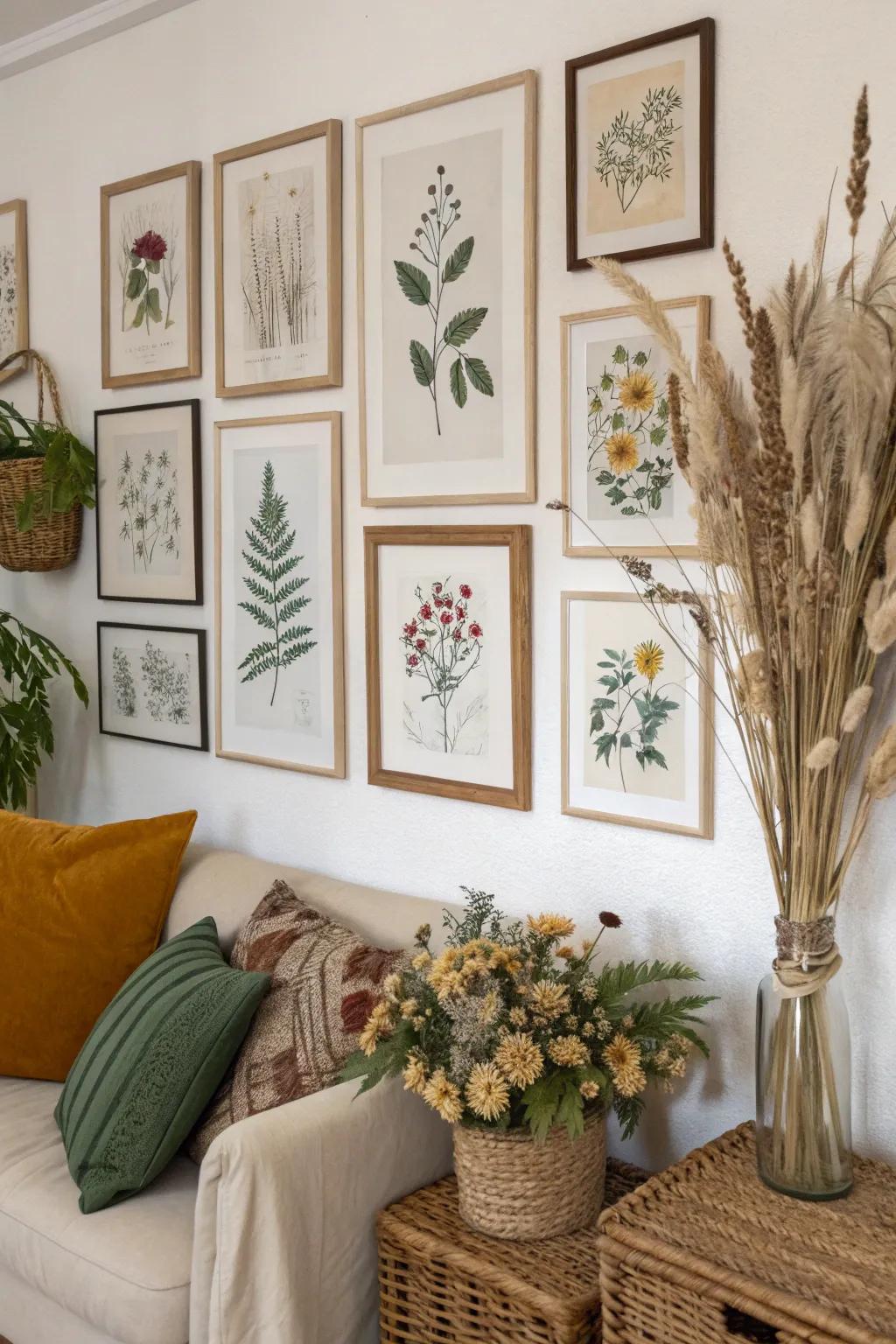Nature-inspired art brings serenity to your living space.