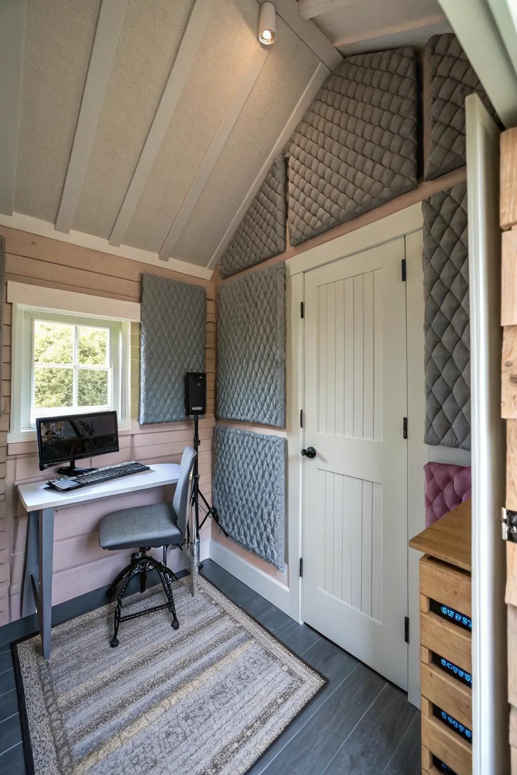 Ensure a quiet prayer space with basic sound dampening.