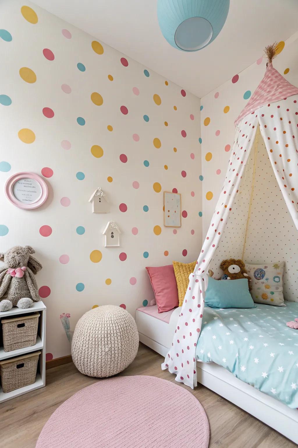 Speckle patterns bring a playful and timeless charm to any space.