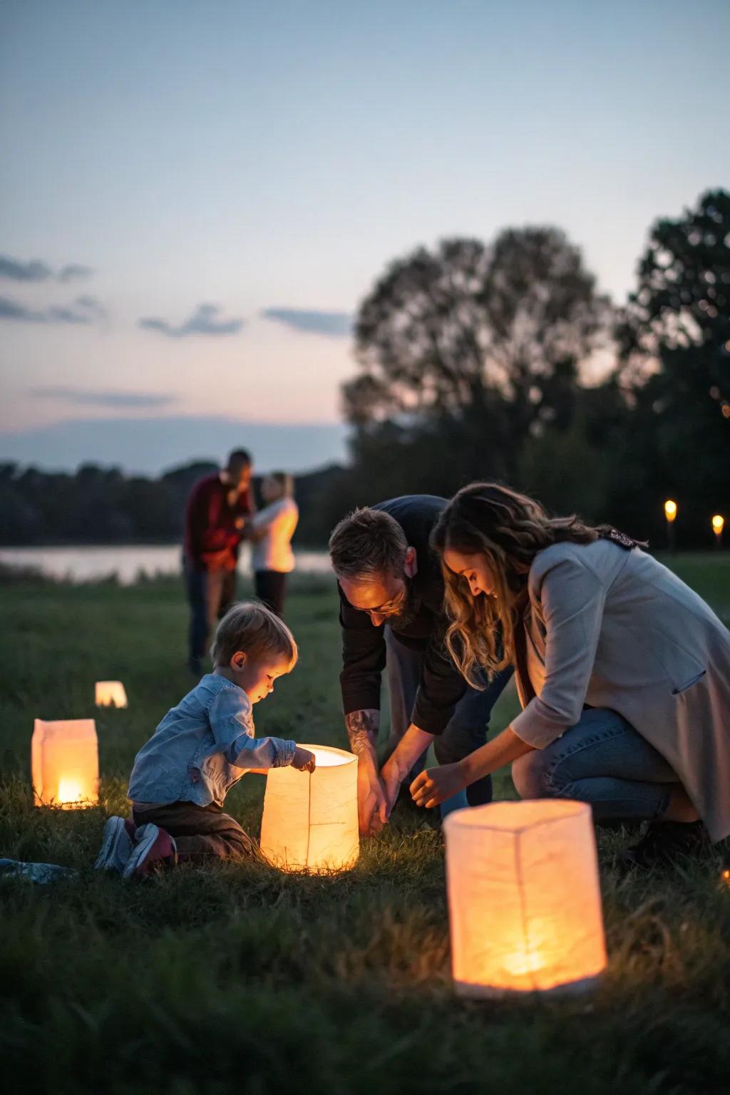 Illuminate your photos using the soft glow of tapers and beacons.