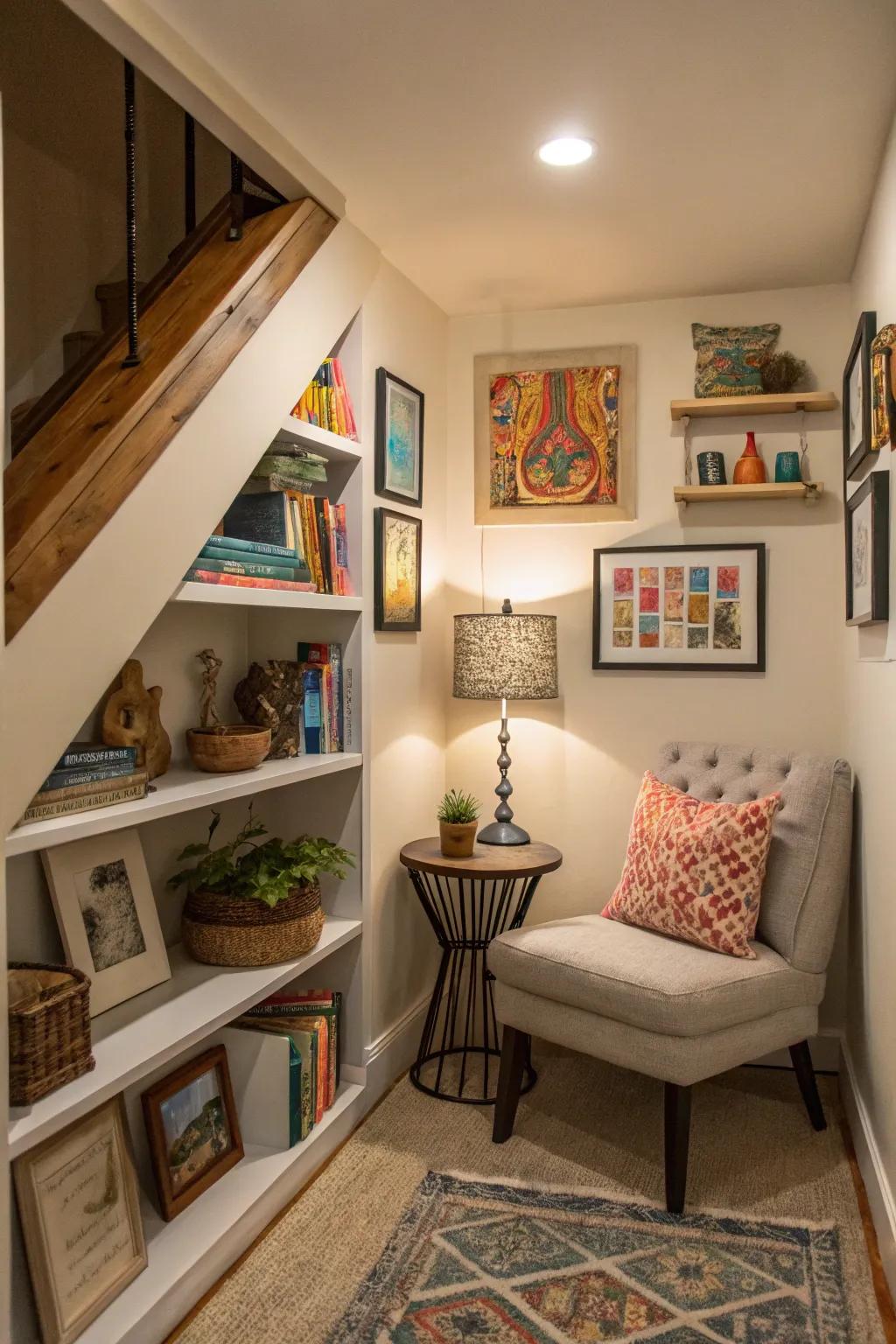 A personalized spot for reading that mirrors your style.