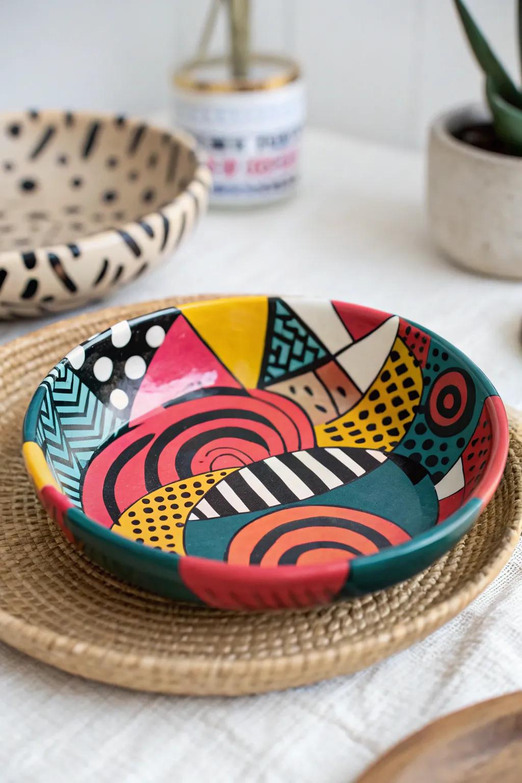 Turn your ring dish into a modern art piece.