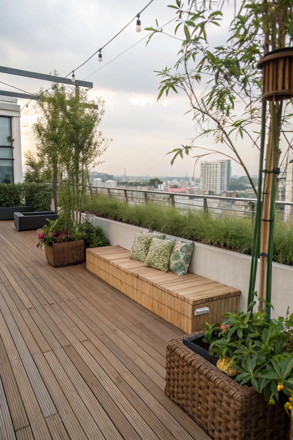 Eco-friendly flooring options combine sustainability with style.