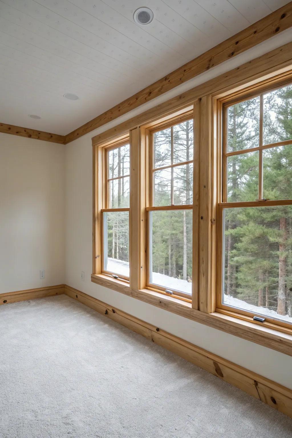 Simplicity in design builds an elegant look.