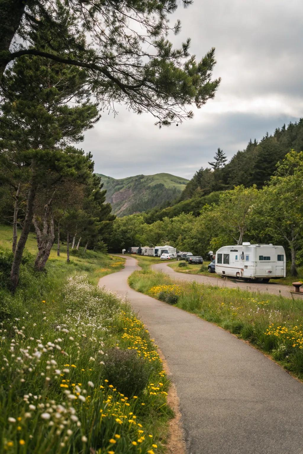 Inviting walking trails that encourage exploration.