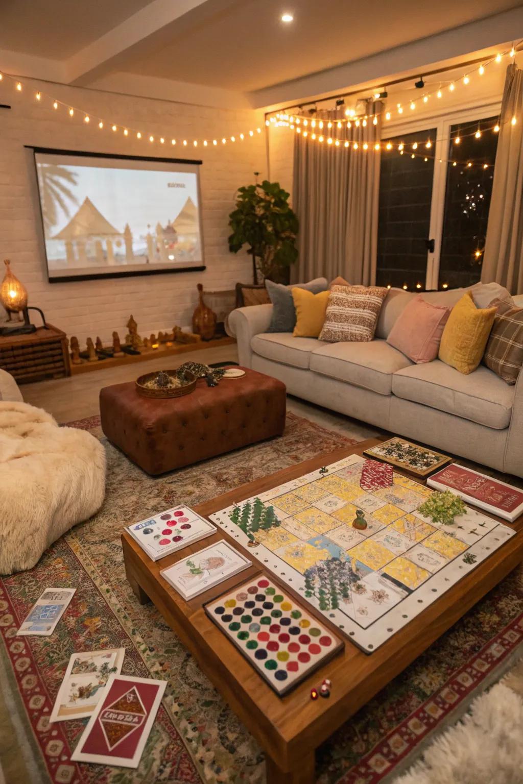 Transform your living room into an energetic games and entertainment hub.