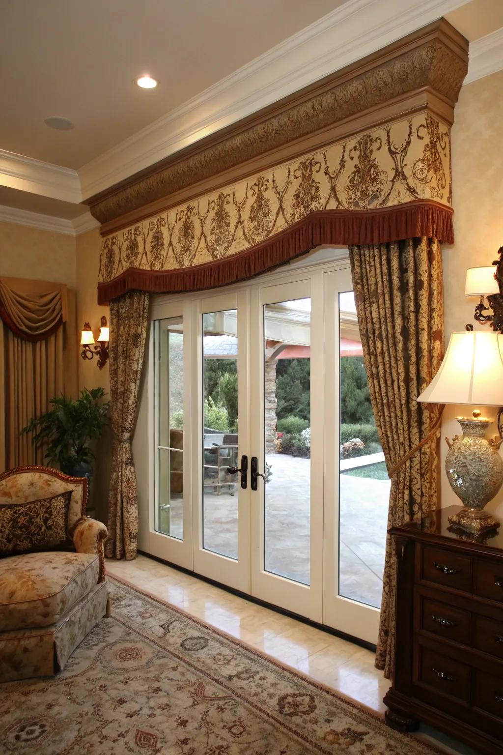 Cornices create a striking and fashionable statement.