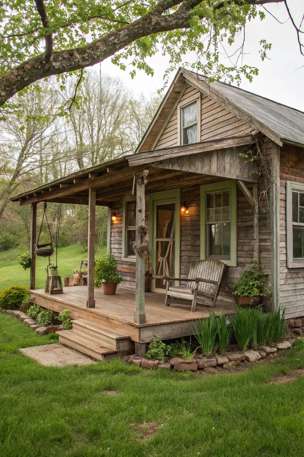 Rustic components introduce warmth and a hint of nostalgia to your residence.