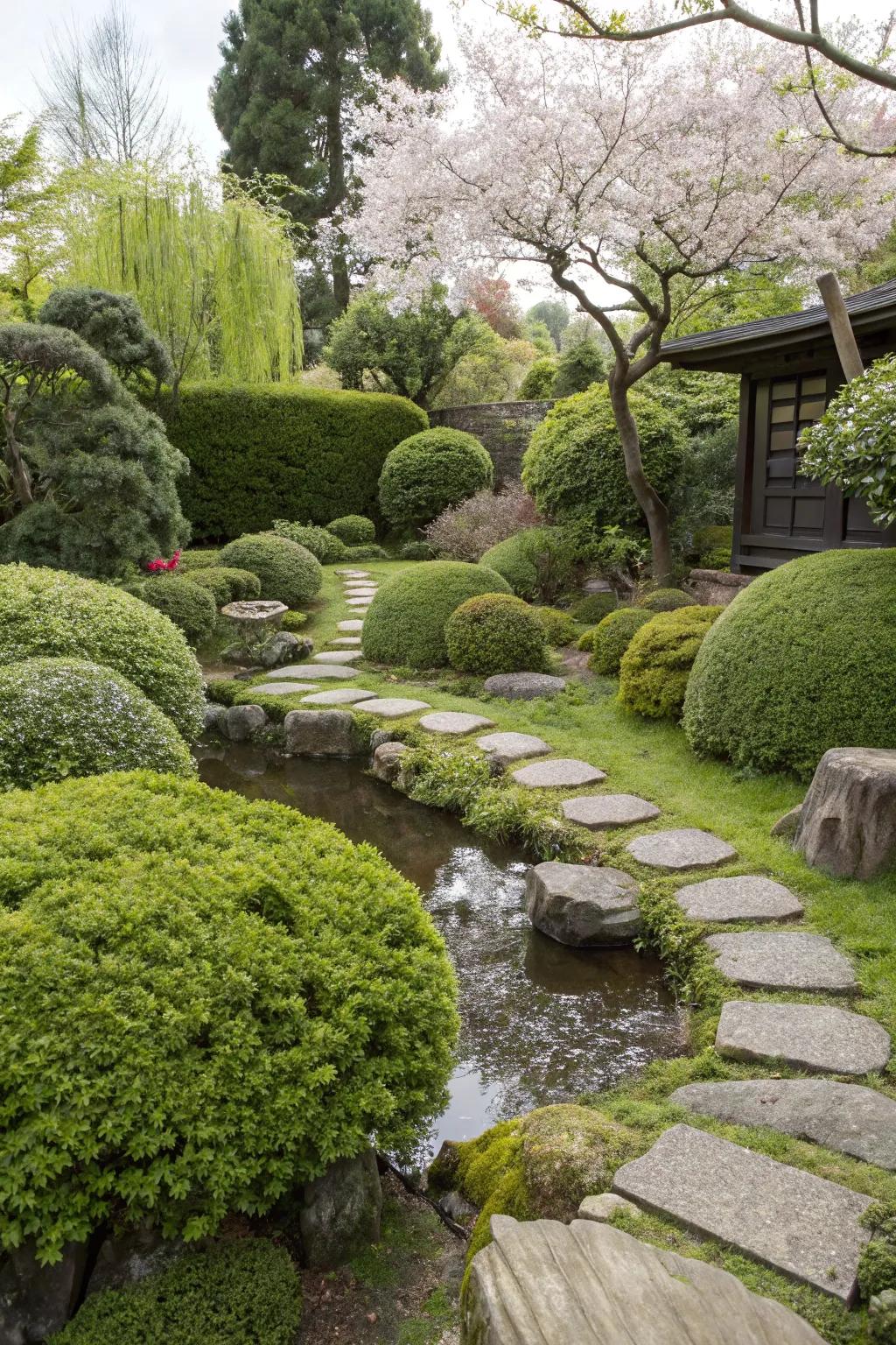 All-season bushes providing year-round vibrancy.