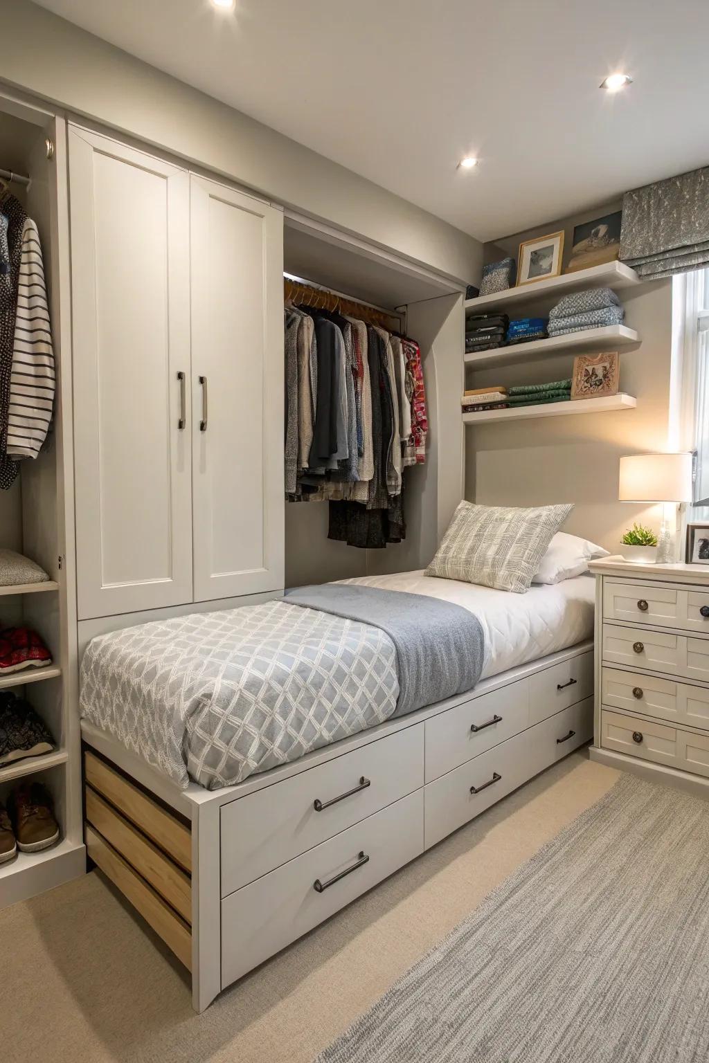 Intelligent storage solutions that optimize area.
