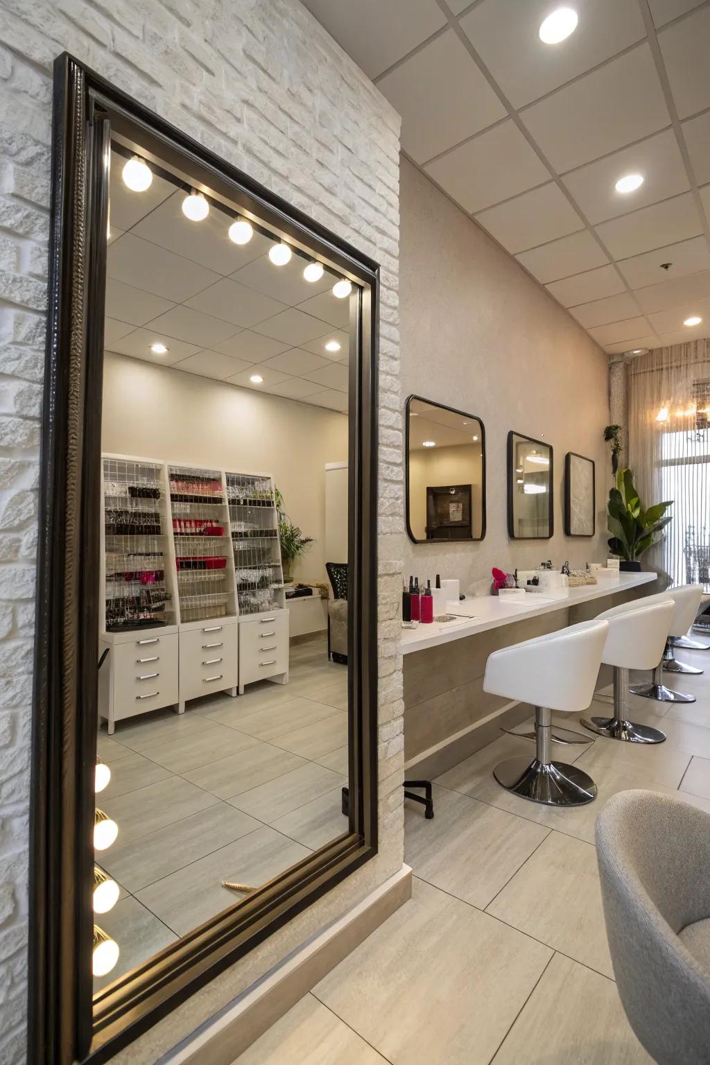 Mirrors can work wonders in making a small room feel larger.