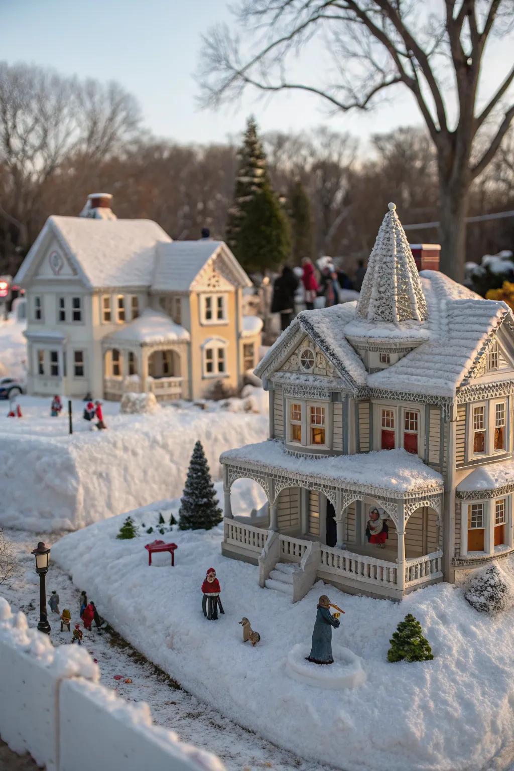 Themed villages give your arrangement personality and stories.